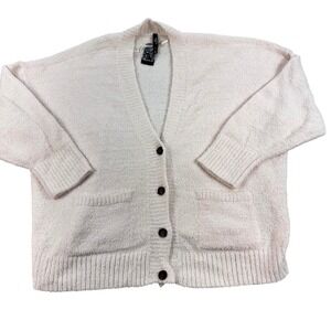 Torrid Sleep Teddy Cardi Pajama Top Womens 4X Ivory Fleece Cardigan 18906169